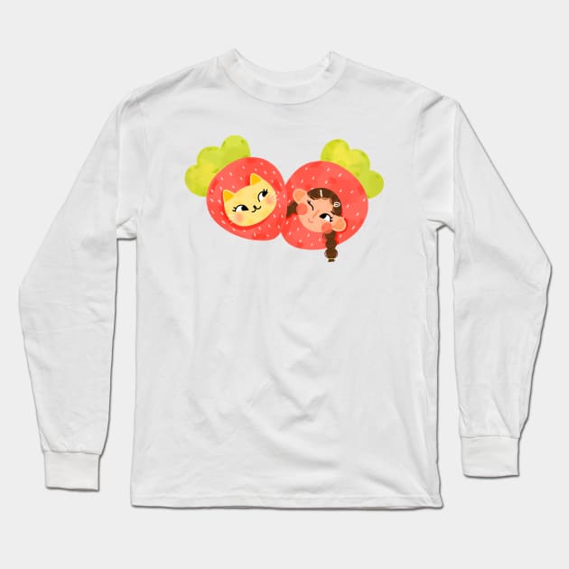 Berry bestie Long Sleeve T-Shirt by Mangayubecik